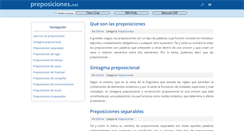 Desktop Screenshot of preposiciones.net